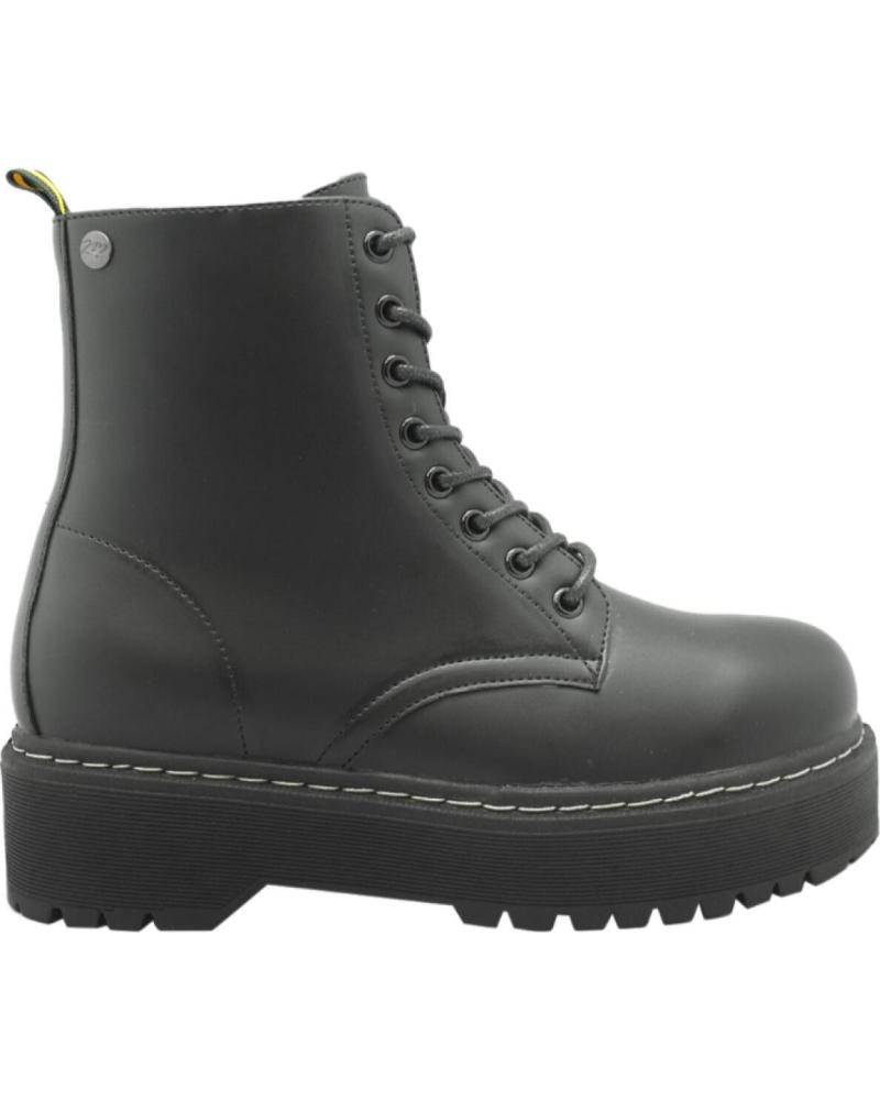 Woman boots ISTERIA BOTIN MILITAR CON PLATAFORMA MUSA NEGRO