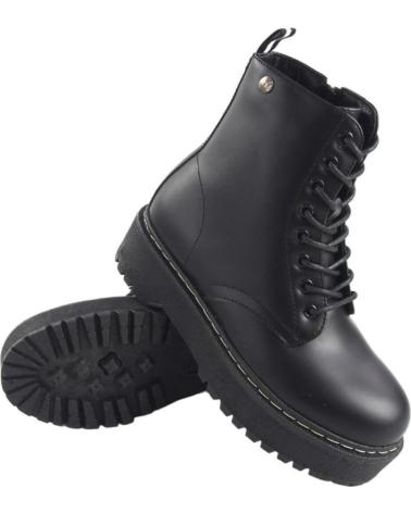 Woman boots ISTERIA BOTIN MILITAR CON PLATAFORMA MUSA NEGRO