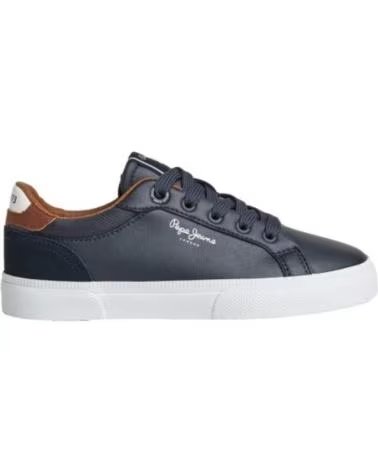 Sapatos de Menina e Menino PEPE JEANS ZAPATILLAS PARA NINOS UNISEX EN COLOR BLANCO BLANCO