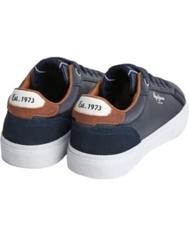Sapatos de Menina e Menino PEPE JEANS ZAPATILLAS PARA NINOS UNISEX EN COLOR BLANCO BLANCO