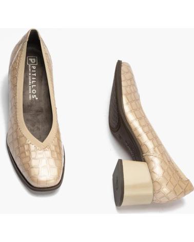 Zapatos de Mujer pitillos SALON 4 CM BEIGE