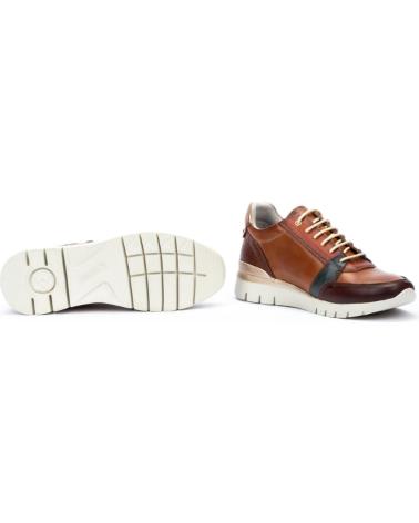 SAPATILHAS DESPORTIVAS PIKOLINOS CANTABRIA W4R-6718C4 EM COURO BRANDY BRANDY