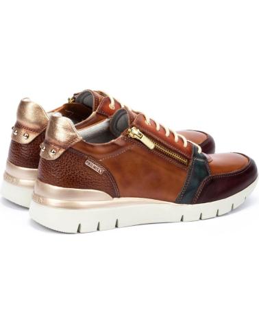 SAPATILHAS DESPORTIVAS PIKOLINOS CANTABRIA W4R-6718C4 EM COURO BRANDY BRANDY