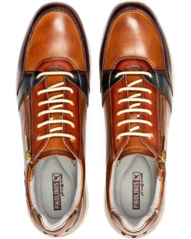 SAPATILHAS DESPORTIVAS PIKOLINOS CANTABRIA W4R-6718C4 EM COURO BRANDY BRANDY