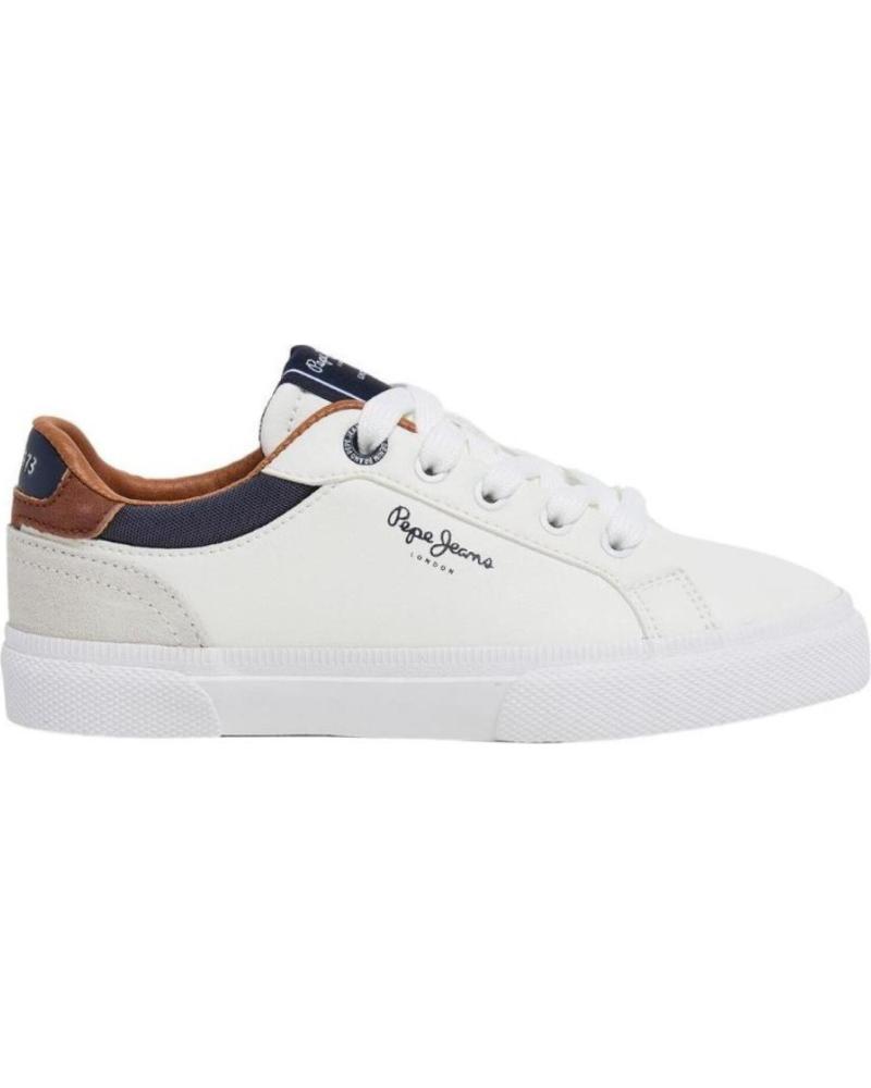 Esportes  de Menino PEPE JEANS SNEAKERS PBS30569 BLANCO