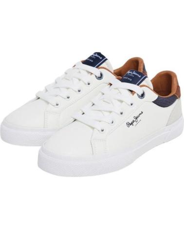 Esportes  de Menino PEPE JEANS SNEAKERS PBS30569 BLANCO