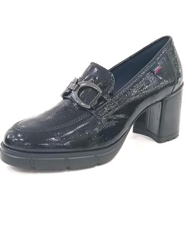 Zapatos de tacón de Mujer CALLAGHAN ZAPATO MOCASIN CON ESTRIBO METALICO TACON Y SISTEMA ADAPTA NEGRO