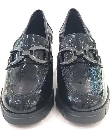 Zapatos de tacón de Mujer CALLAGHAN ZAPATO MOCASIN CON ESTRIBO METALICO TACON Y SISTEMA ADAPTA NEGRO