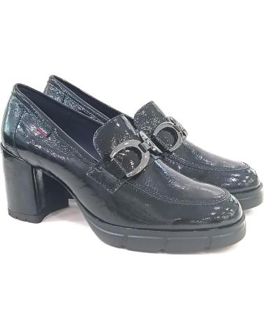 Zapatos de tacón de Mujer CALLAGHAN ZAPATO MOCASIN CON ESTRIBO METALICO TACON Y SISTEMA ADAPTA NEGRO