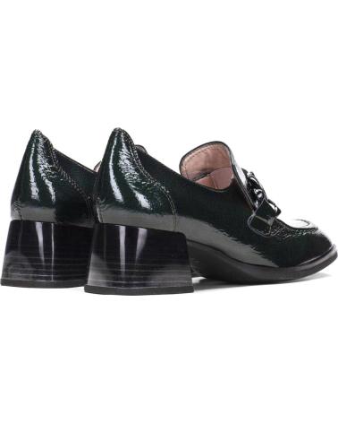 Shuhe ferse für Damen HISPANITAS ZAPATO DE VESTIR DE CHAROL CON ADORNO DORADO Y TACON HI232992 FOREST