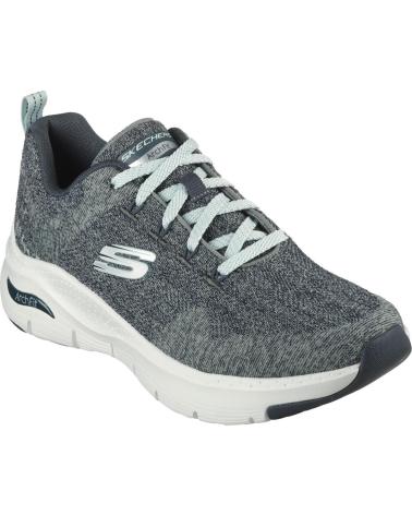 SKECHERS ARCH FIT COMFY WAVE 149414-BKLV PRETO NEGRO