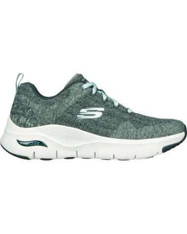SKECHERS ARCH FIT COMFY WAVE 149414-BKLV NEGRO NEGRO