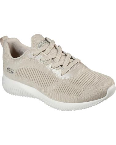 Deportivas-De-Mujer-SKECHERS-BOBS-SQUAD-32504-NAT-MARRON