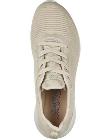 Deportivas-De-Mujer-SKECHERS-BOBS-SQUAD-32504-NAT-MARRON