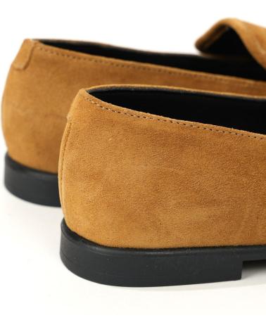 Mocasines de Mujer VIGUERA ZAPATO MOCASIN DE PIEL CON HEBILLA MIEL