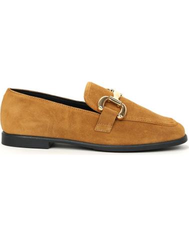 Mocasines de Mujer VIGUERA ZAPATO MOCASIN DE PIEL CON HEBILLA MIEL