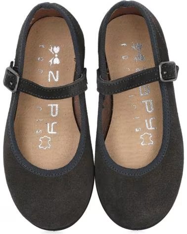 Zapatos de Niña zapy AF60362 MERCEDITAS PIEL NINA GRIS