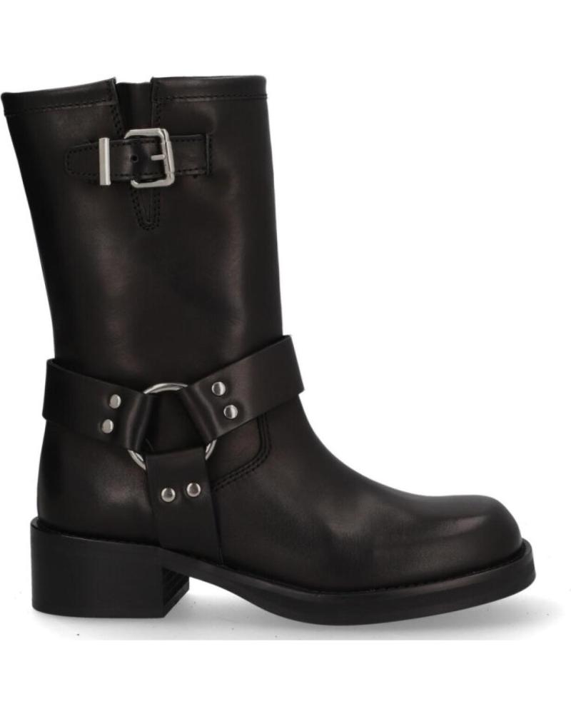 Boots für Damen ALPE BOTA PARA MUJER CUSTOM PIEL NEGRO