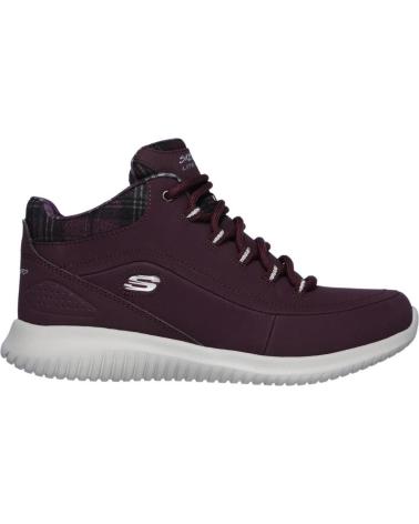 Zapatillas deporte pour Femme SKECHERS ULTRA FLEX-JUST BOTINES PLANOS BURDEOS 12918 ROJO
