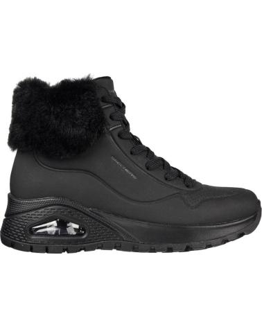 Botines de Mujer SKECHERS 167274-BBK UNO RUGGED BLACK NEGRO