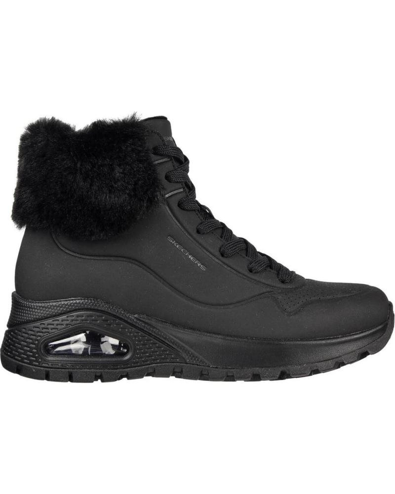 Botines de Mujer SKECHERS 167274-BBK UNO RUGGED BLACK NEGRO