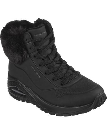 Botines de Mujer SKECHERS 167274-BBK UNO RUGGED BLACK NEGRO