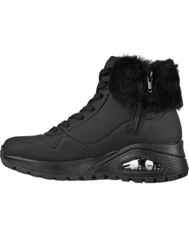 Botines de Mujer SKECHERS 167274-BBK UNO RUGGED BLACK NEGRO