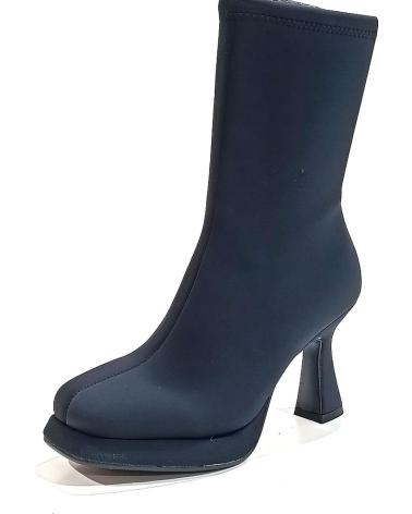 Stivaletti-De-Mujer-NOA-HARMON-BOTIN-VESTIR-DE-LICRA-CON-TACON-Y-PLATAFORMA-NEGRO