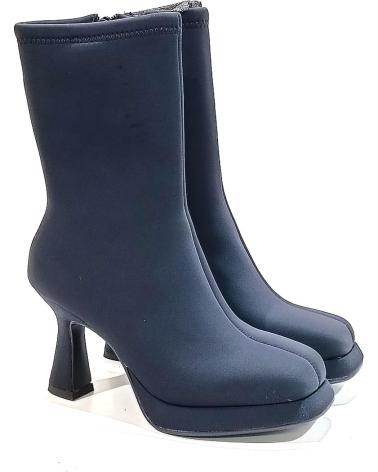Stiefel-De-Mujer-NOA-HARMON-BOTIN-VESTIR-DE-LICRA-CON-TACON-Y-PLATAFORMA-NEGRO