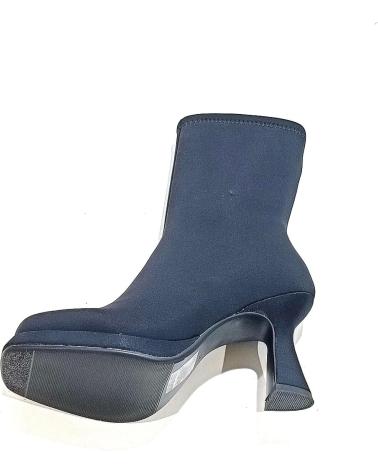Stivaletti-De-Mujer-NOA-HARMON-BOTIN-VESTIR-DE-LICRA-CON-TACON-Y-PLATAFORMA-NEGRO