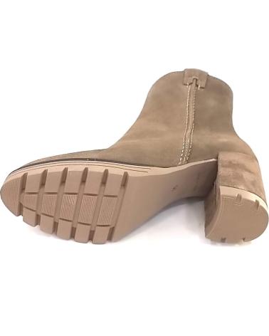 Botines de Mujer VIGUERA BOTIN CASUAL DE SERRAJE CON TACON Y SUELA DE GOMA TAUPE
