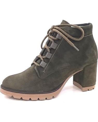 Botines de Mujer VIGUERA BOTIN CASUAL DE ANTE CON TACON Y SUELA DE GOMA TREBOL