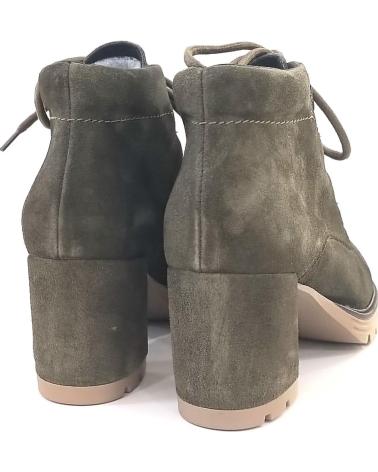 Botines de Mujer VIGUERA BOTIN CASUAL DE ANTE CON TACON Y SUELA DE GOMA TREBOL