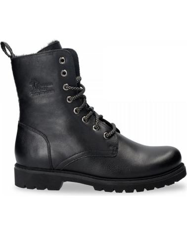 Woman Mid boots PANAMA JACK BOTA CASUAL DE PIEL CON FORRO DE PELO Y SUELA DE GOMA NEGRO