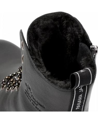 Botins de Mulher PANAMA JACK BOTA CASUAL DE PIEL CON FORRO DE PELO Y SUELA DE GOMA NEGRO