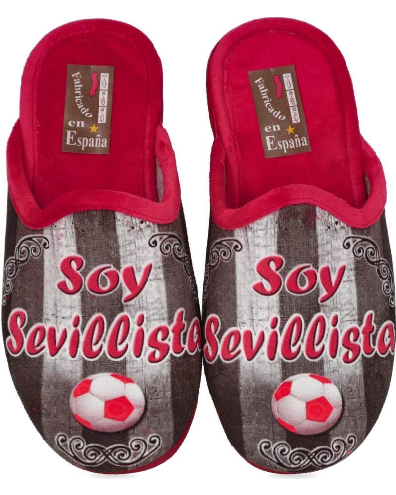 Hausschuhe für Herren L&R SHOES LR SHOES 60-C12 ZAPATILLAS DE CASA HOMBRE ROJO