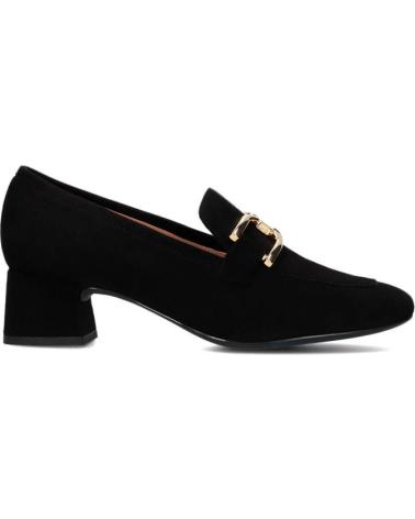 Zapatos de tacón de Mujer UNISA MOCASIN ANTE TACON 4 CM NEGRO