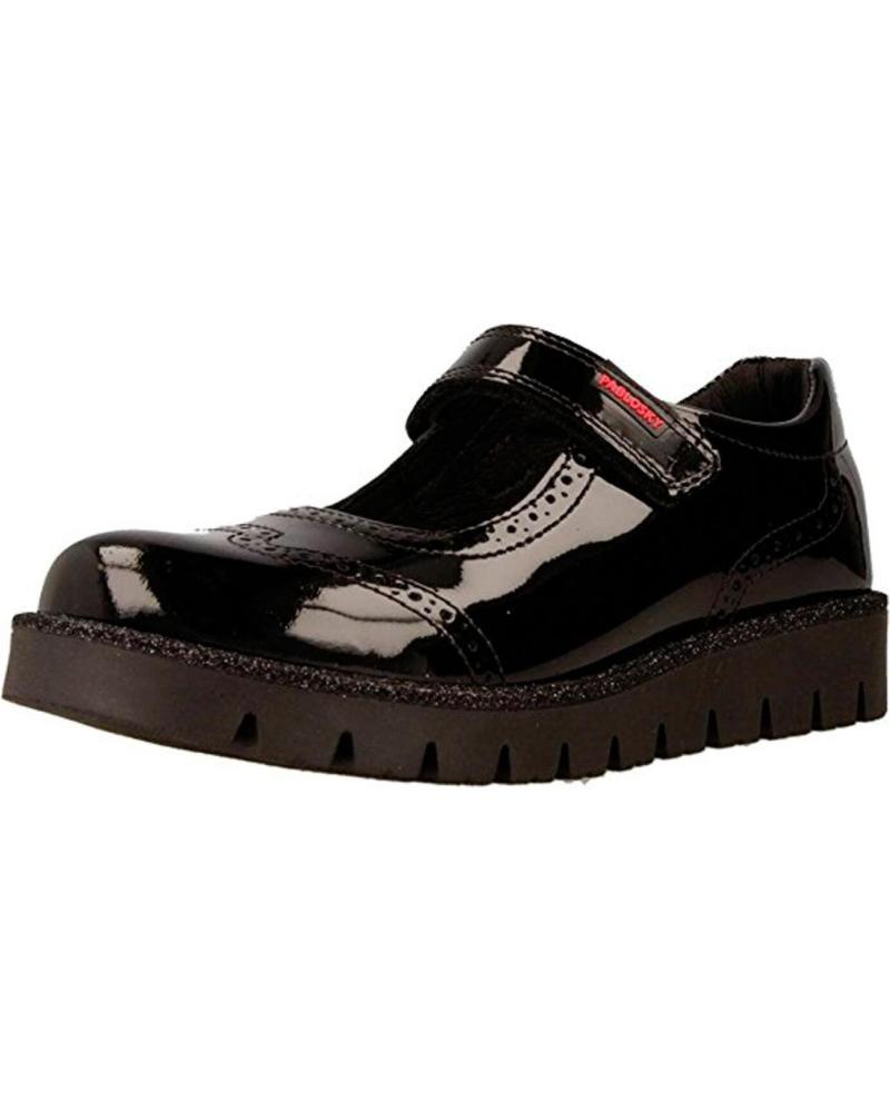 Sapatos de Menina PABLOSKY MERCEDES CHAROL CON VELCRO NEGRO