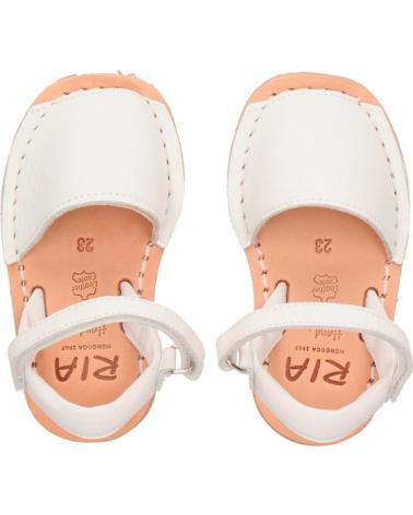 Sandali per Bambino RIA MENORCA MENORQUINA RIA VELCRO RUEDA CARAMELO BLANCO