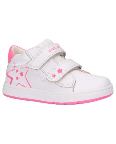 Sportschuhe für Mädchen GEOX B044CC 08558 B BIGLIA C1441 WHITE-FLUOFUCHSIA