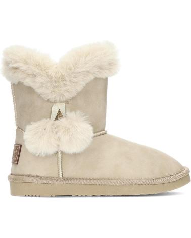 Botas de Mujer y Niña BW BREAK WALK BOTAS AUSTRALIANAS BREAKWALK FUR POMPOM BEIG