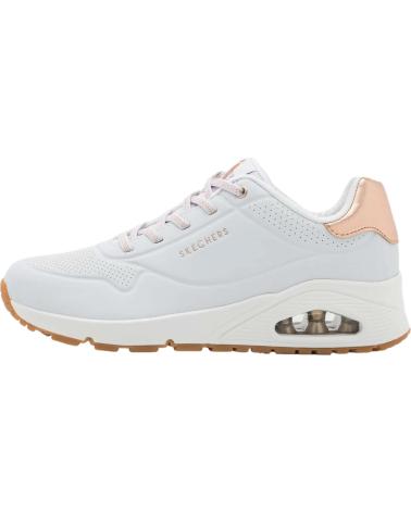 Sportivo per Donna SKECHERS 155196 ZAPATILLAS CASUAL DE MUJER BLANCO BLANCO