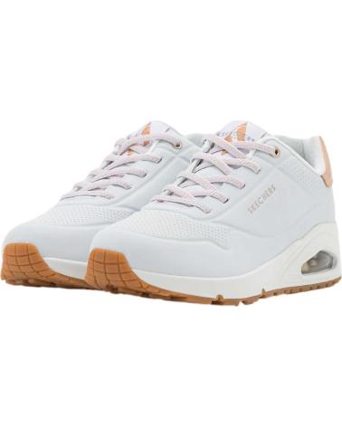 Sportivo per Donna SKECHERS 155196 ZAPATILLAS CASUAL DE MUJER BLANCO BLANCO
