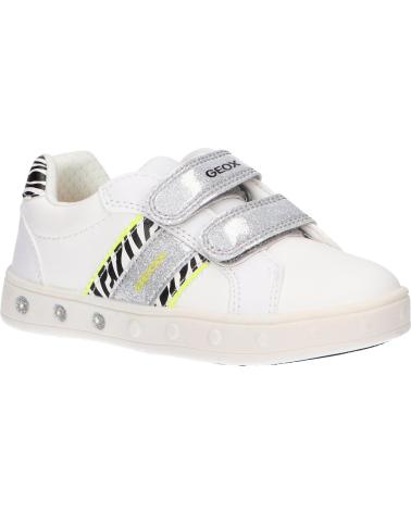 Scarpe sport per Bambina GEOX J158WH 05404 J SKYLIN C0552 WHITE-FLUO YELLOW
