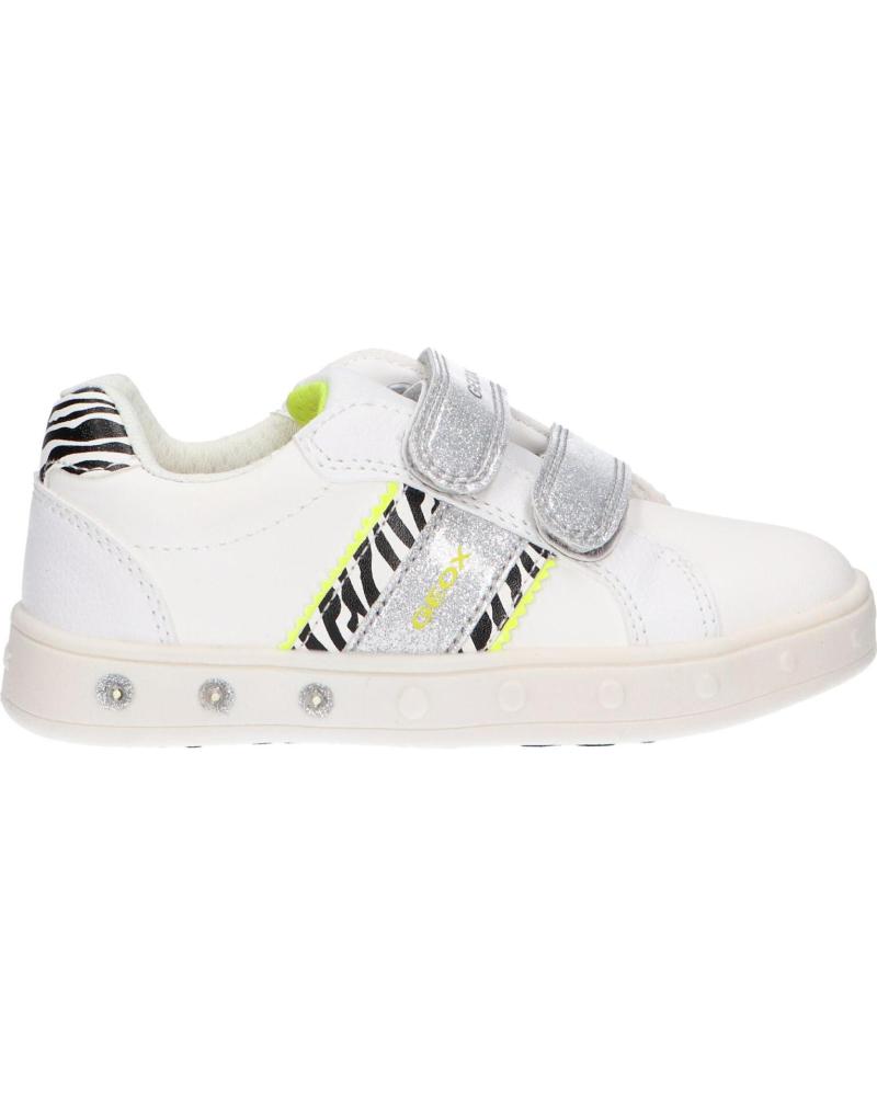 Scarpe sport per Bambina GEOX J158WH 05404 J SKYLIN C0552 WHITE-FLUO YELLOW