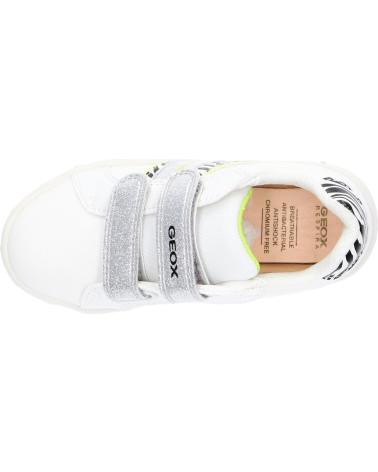 Scarpe sport per Bambina GEOX J158WH 05404 J SKYLIN C0552 WHITE-FLUO YELLOW