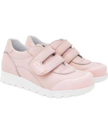 Sapatos de Menina ANGELITOS DEPORTIVO ESCOLAR PIEL 903 ROSA