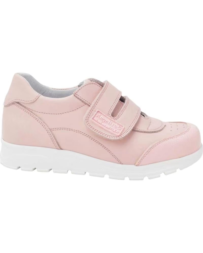 Sapatos de Menina ANGELITOS DEPORTIVO ESCOLAR PIEL 903 ROSA