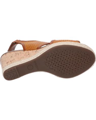 Sandales pour Femme GEOX D82P6C 06RBC D JANIRA C5G6F CARAMEL-BROWN
