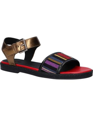 Sandali per Donna GEOX D825SJ 0AWBN D KOLLEEN C9261 BLACK-LT BRONZE